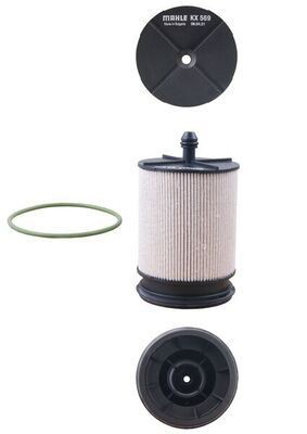 Filtro de combustível Mahle Original KX569D preço, a partir de 10,24 USD
